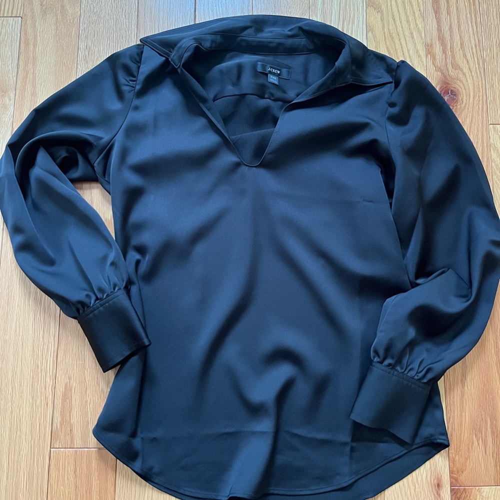 j crew silk top